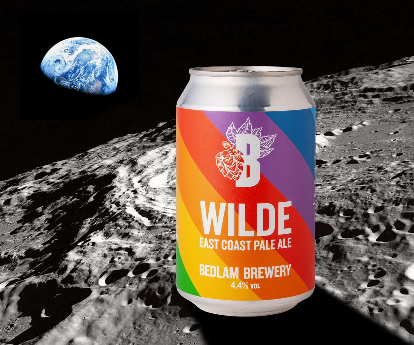 bedlam wilde beer can in space