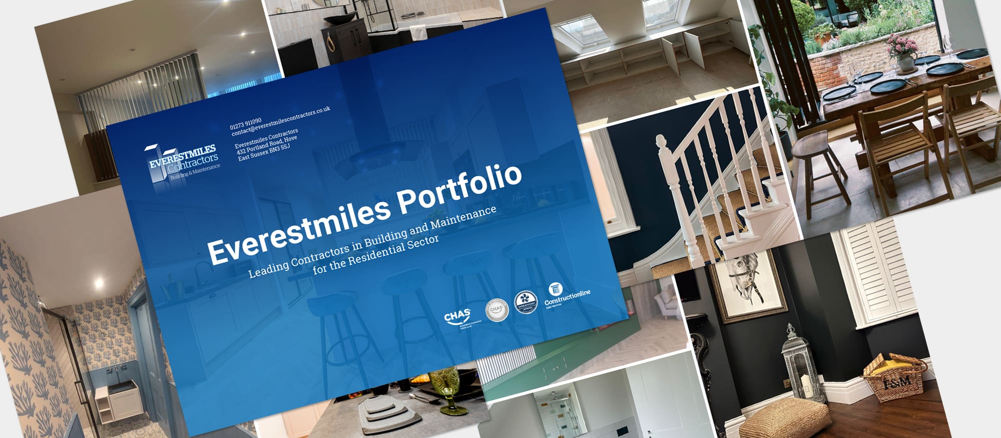 Everestmiles building contractors - brochure and tender designs