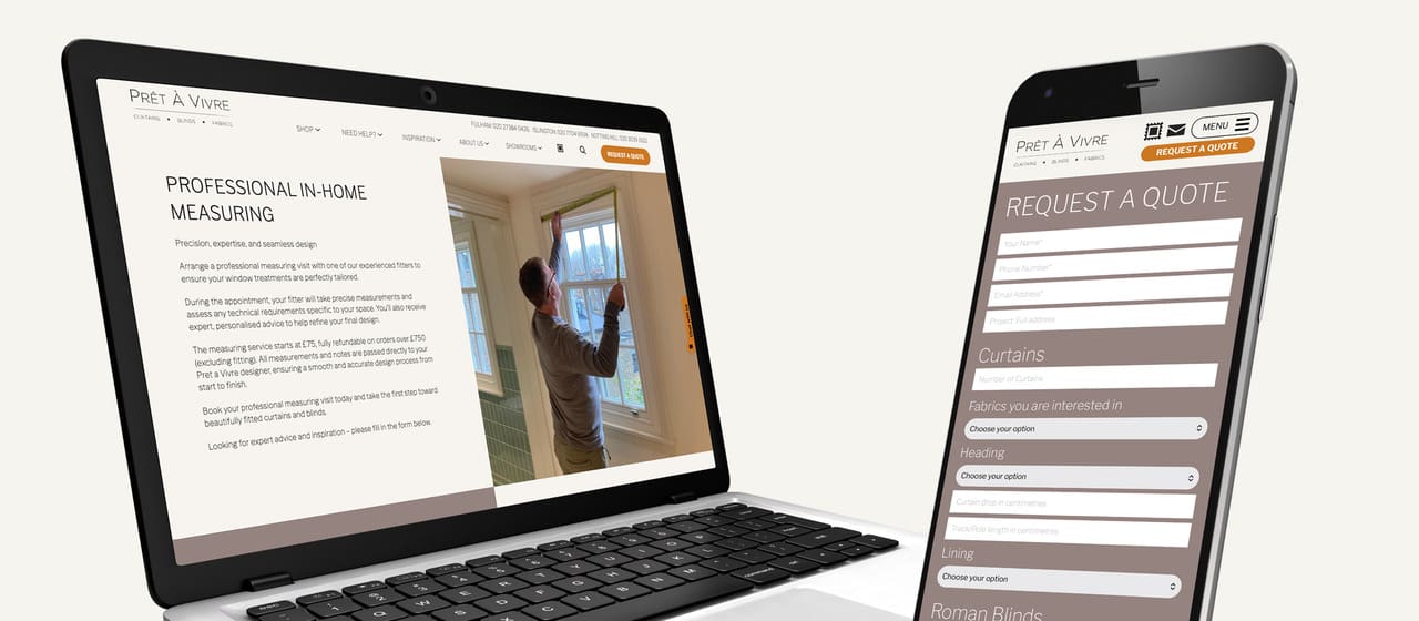 Pret a Vivre website