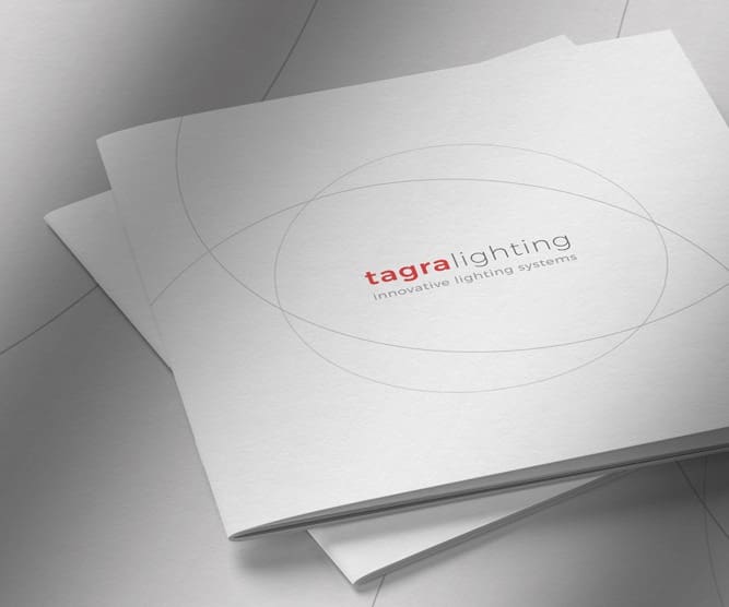 Marketing brochure design for Tagra Lighting